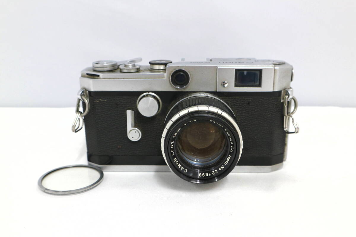 【動作確認済】Canon VL2 / 50mm F1.8 キャノン レンジファインダー フィルムカメラ 銘玉 単焦点レンズ 空シャッターOK 現状品 Y403
