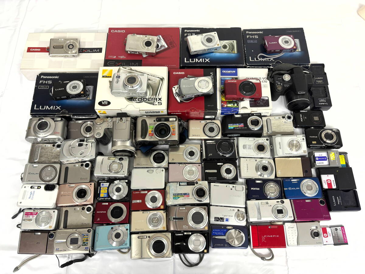【1円スタート】カメラ 大量 まとめ Nikon CASIO Panasonic COOLPIX LUMIX デジカメ コンデジ 動作未確認 ジャンク 現状品 お宝 蔵出 M950