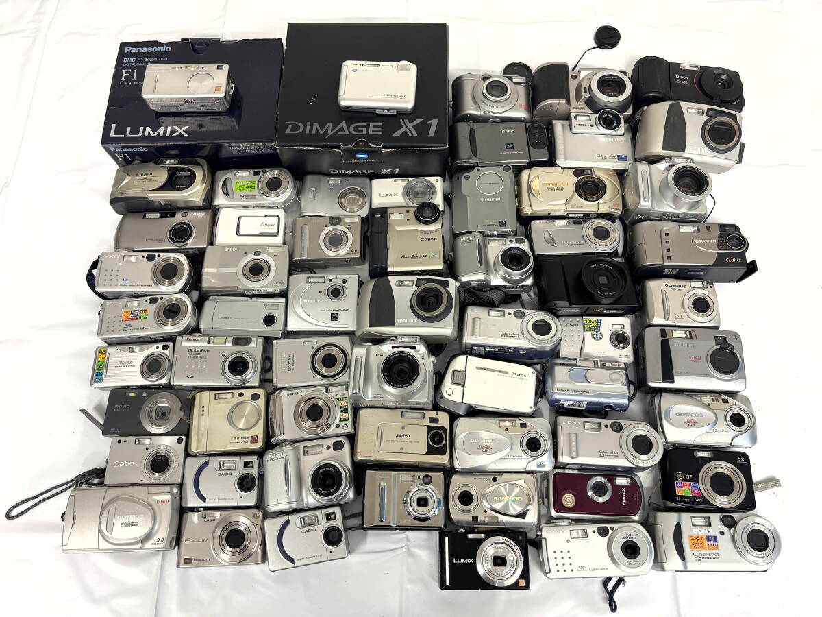 【1円スタート】カメラ 大量 まとめ FUJIFILM konica OLYMPUS TOSHIBA デジカメ コンデジ 動作未確認 ジャンク 現状品 お宝 蔵出 M951