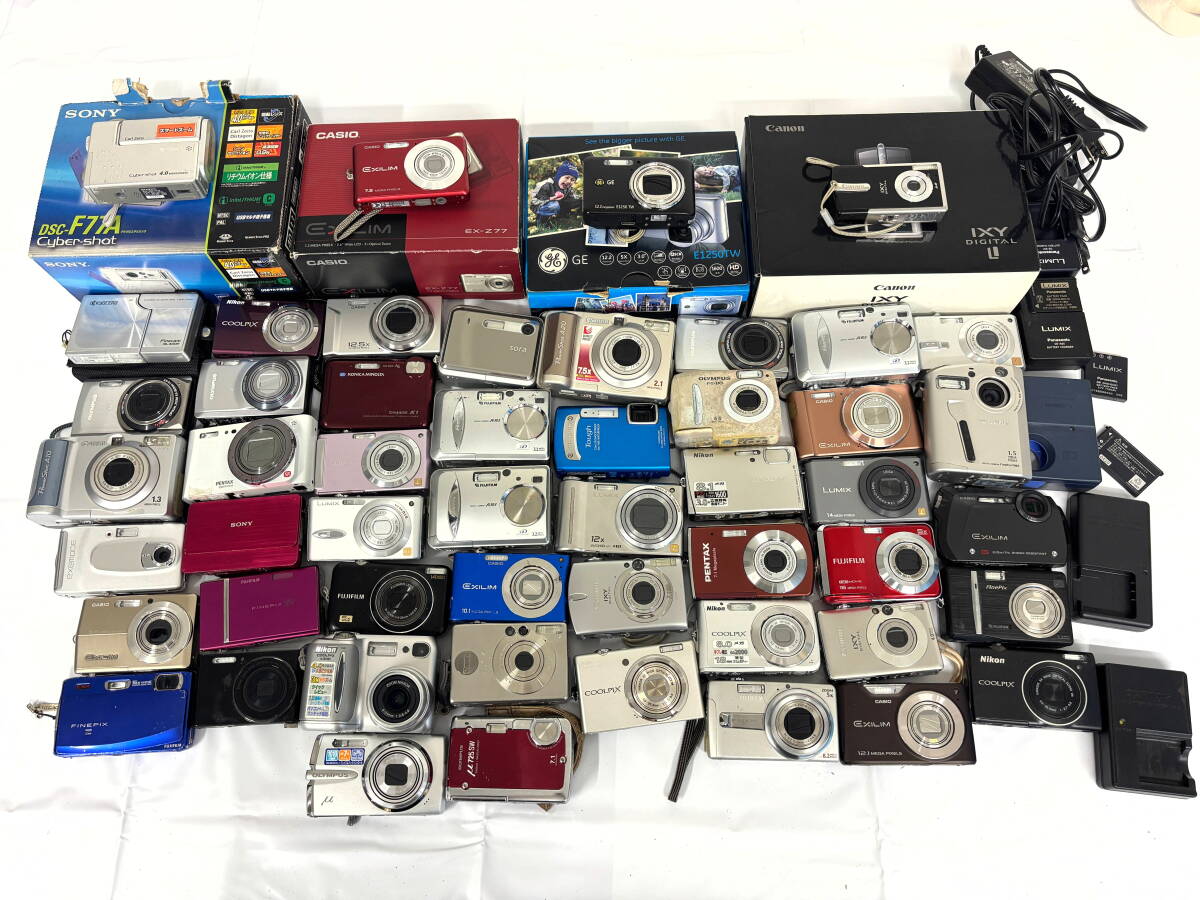 【1円スタート】カメラ 大量 まとめ SONY CASIO Canon IXY デジカメ コンデジ 動作未確認 ジャンク 現状品 お宝 蔵出 M954