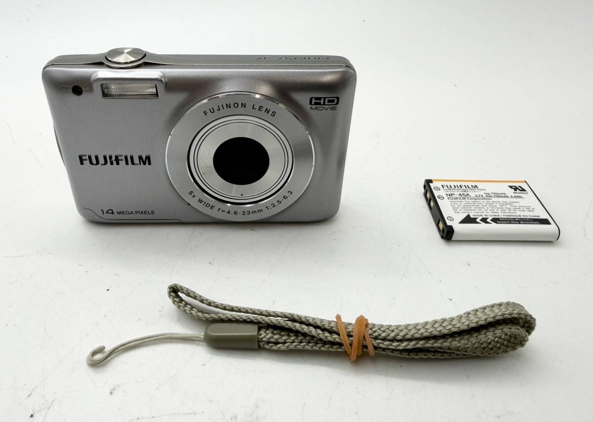 【1円スタート】☆カメラ☆ ◆現状品◆　富士フィルム　FUJIFILM　FINEPIX　JX500　シルバー　デジカメ　コンデジ