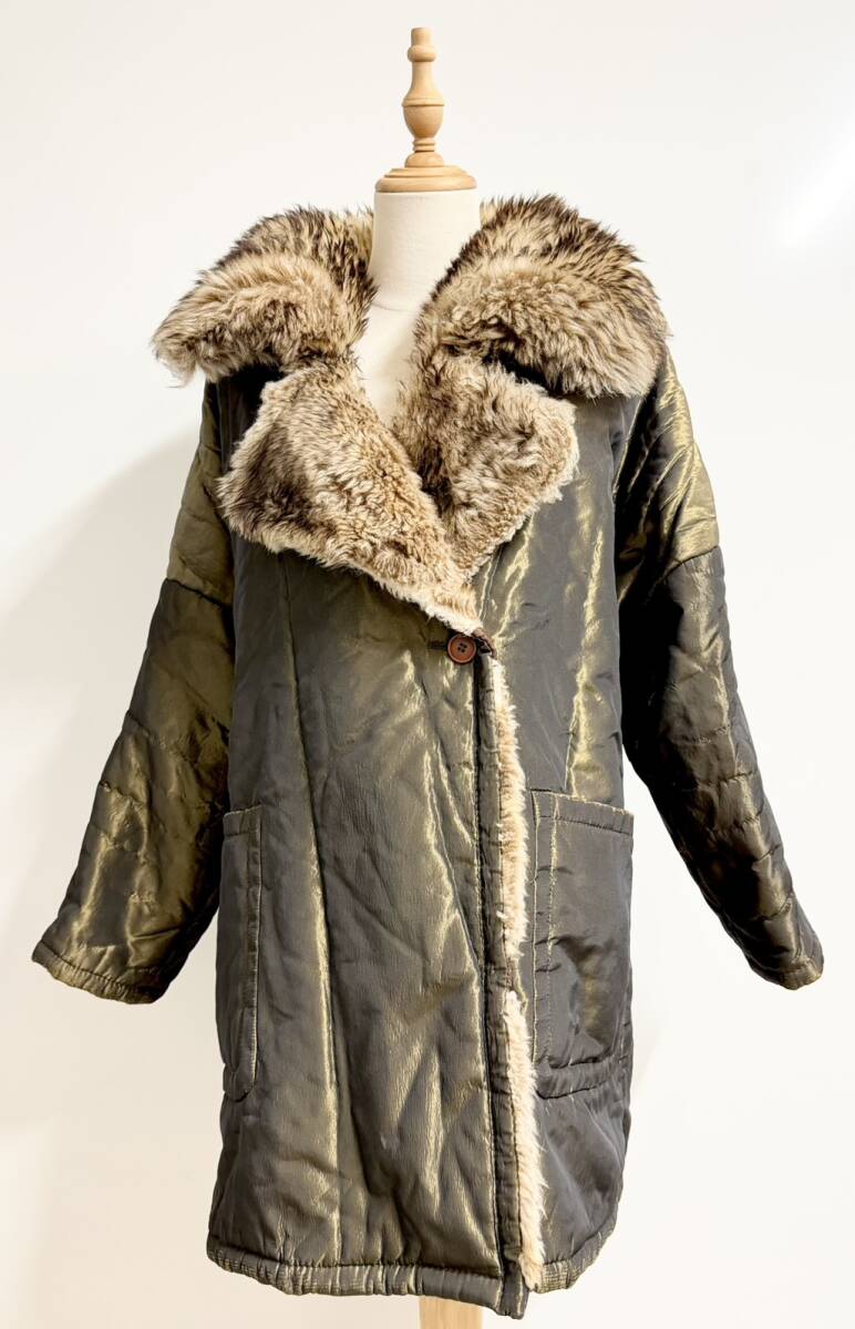 【1円スタート】☆ファッション☆ ◆中古品◆　GIANFRANCO　FERRE　ジャンフランコフェレ　毛皮　コート