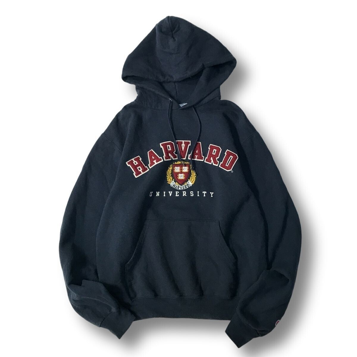 《オススメ◎》Champion チャンピオン★ロゴデザイン*フーディー*プルオーバー*パーカー*ネイビー*サイズS(MA10738)◆S80