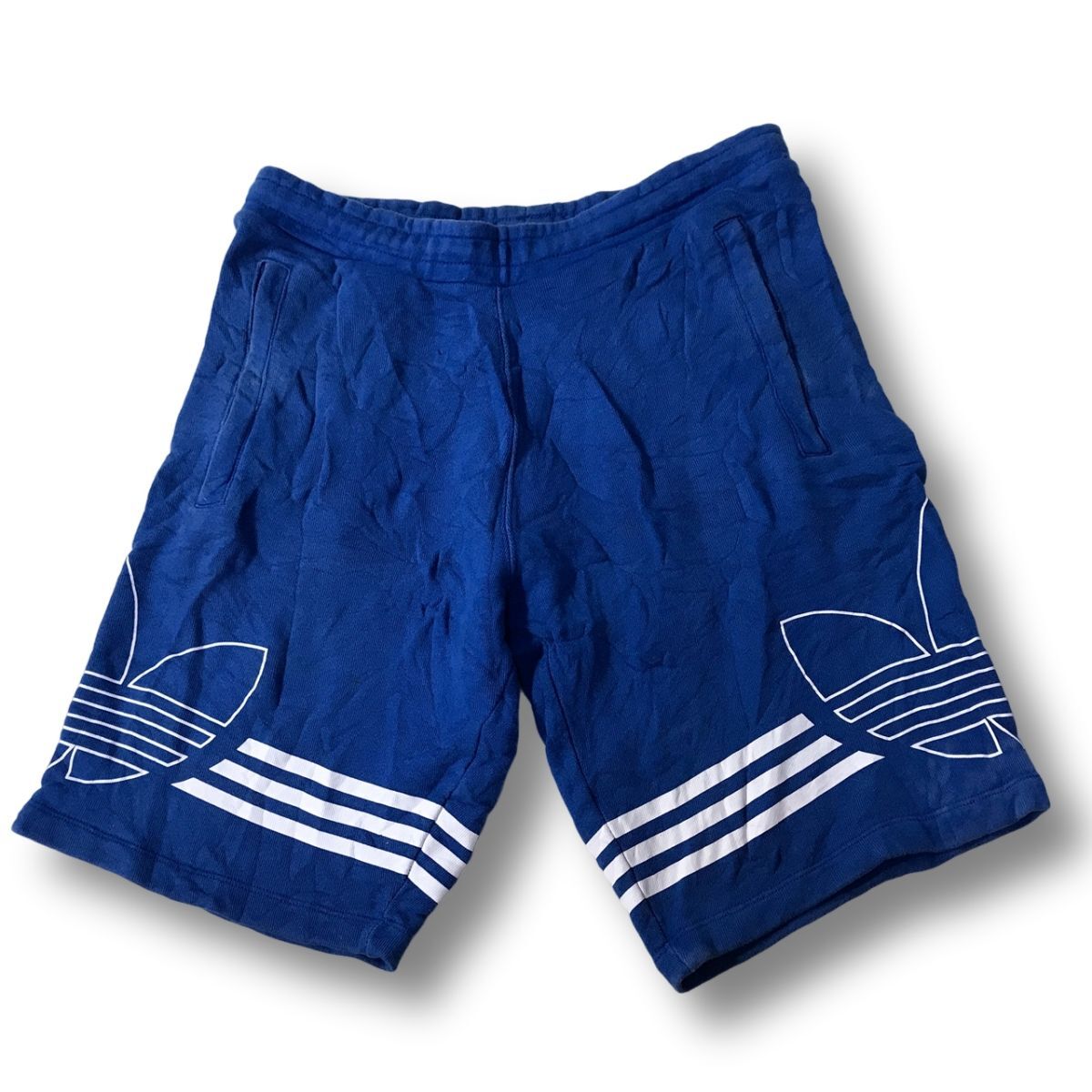 《オススメ◎》adidas アディダス★トレフォイル*ショートパンツ*ハーフパンツ*スポーツ*ブルー*サイズM(MS5527)◆S60