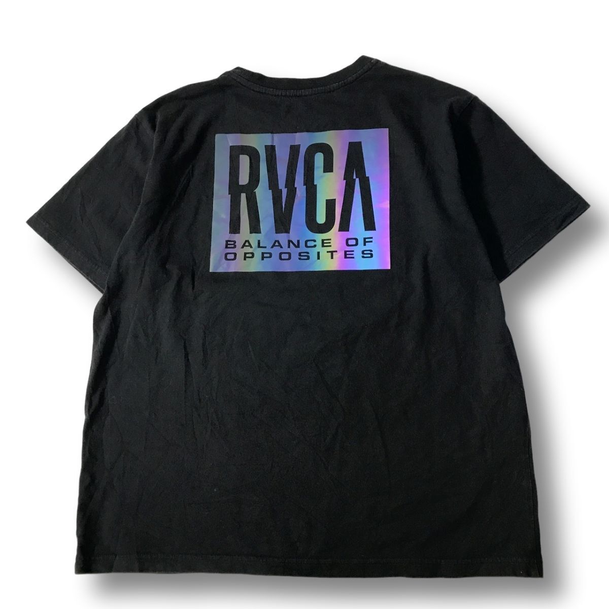 《オススメ◎》RVCA ルーカ★ボックスロゴ*半袖Tシャツ*カットソー*ブラック*サイズM(MS5633)◆NP