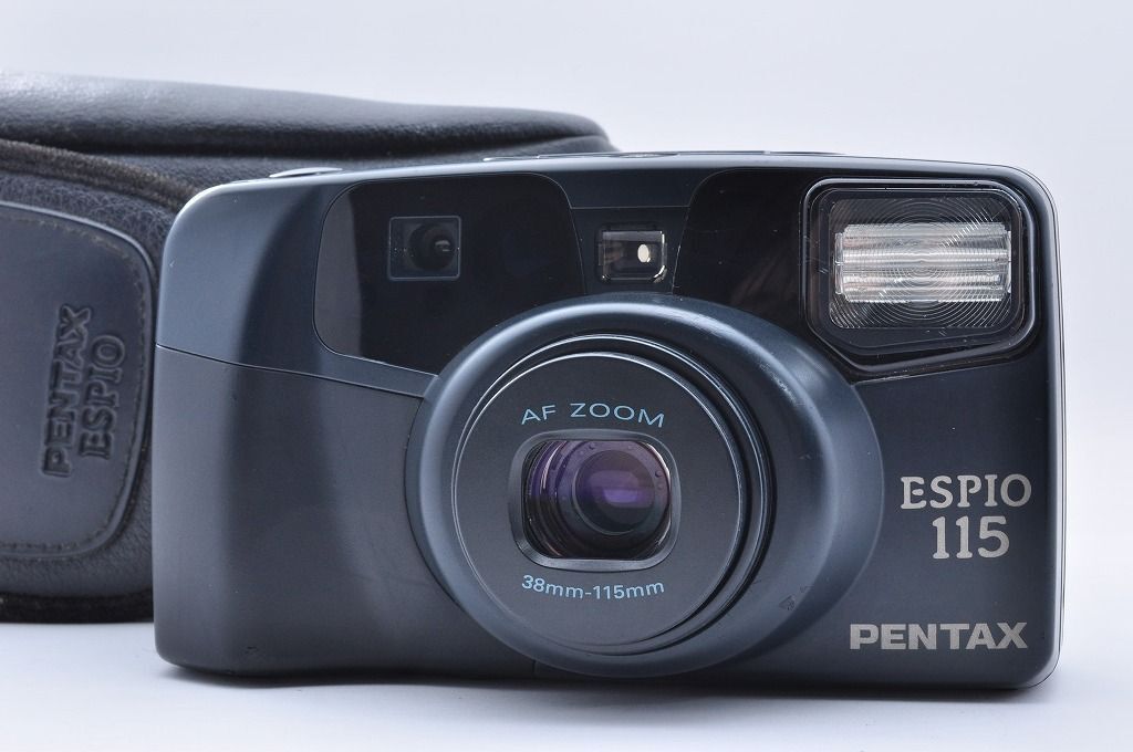 PENTAX ESPIO 115 ブラック コンパクトフィルムカメラ ズーム 動作品 ペンタックス＃1675