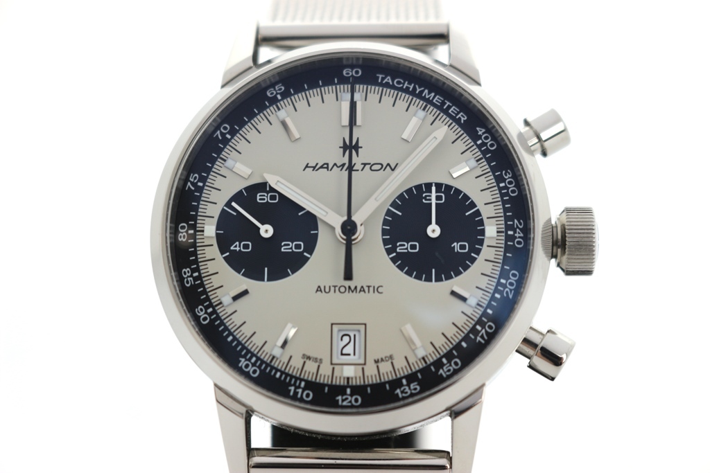 HAMILTON ハミルトン アメリカンクラシック イントラマティック オート クロノグラフ H38416111 シルバー メンズ 【200】【中古】
