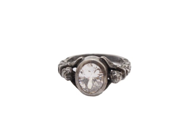 JEWELRY ROYAL ORDERデザインR/SV/CR/5.5g/#11 リング・指輪 シルバー/キュービック・ジルコニア シルバー ユニセックス【中古】460