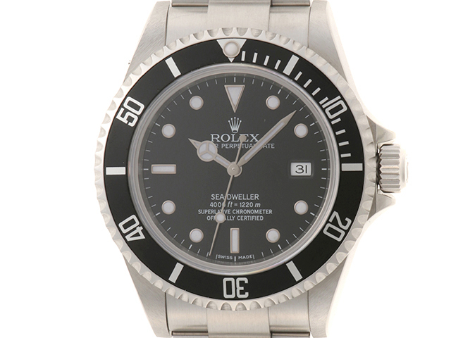 ROLEX ロレックス ウォッチ シードゥエラー 時計 16600 腕時計 SSステンレススチール Z番 自動巻き ブラック文字盤 メンズ【中古】460