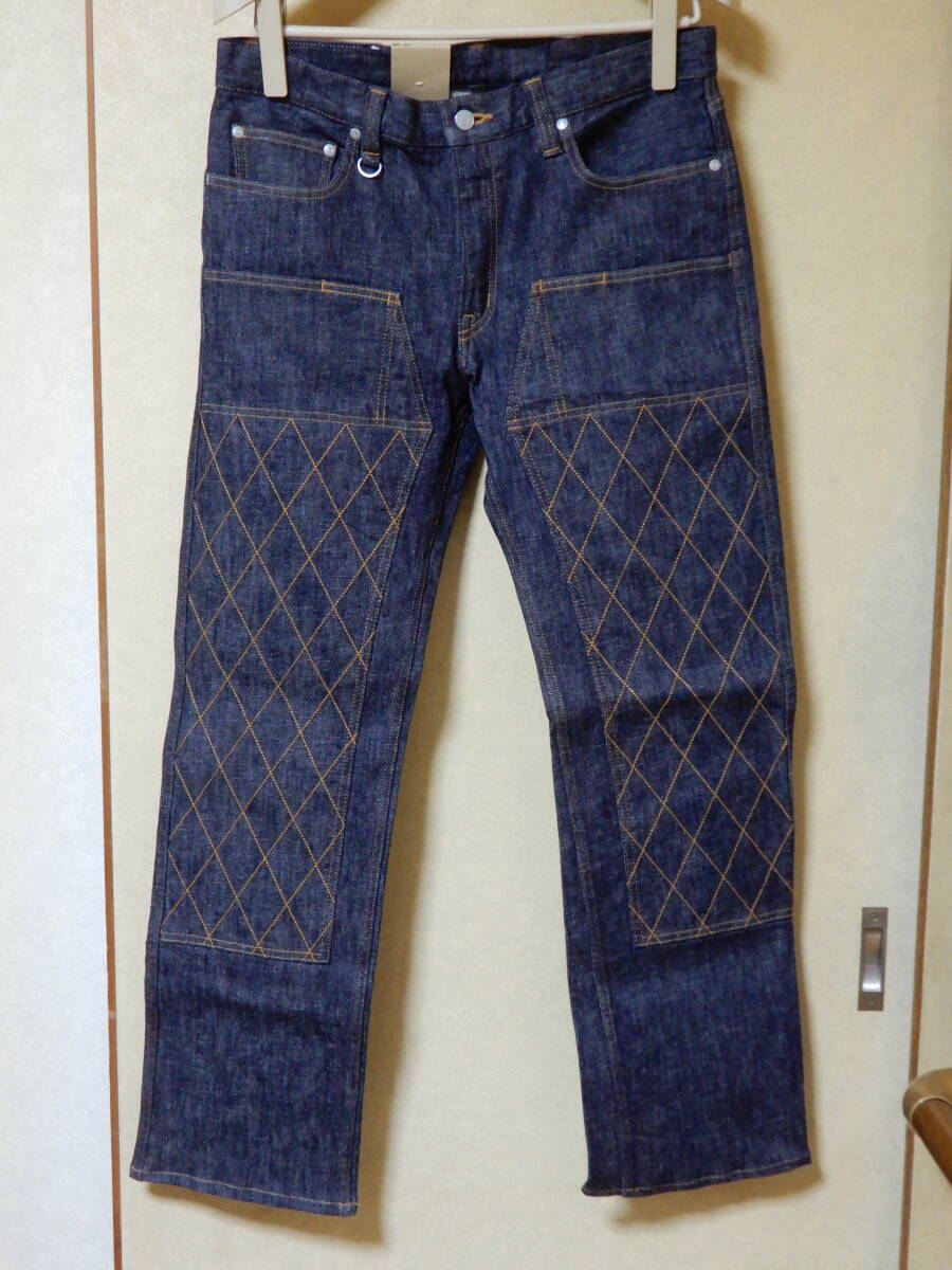 児島ジーンズ KOJIMA GENES 13OZ ダブルニー ストレート ストレッチパンツ RNB-107 裾上げのみの新品
