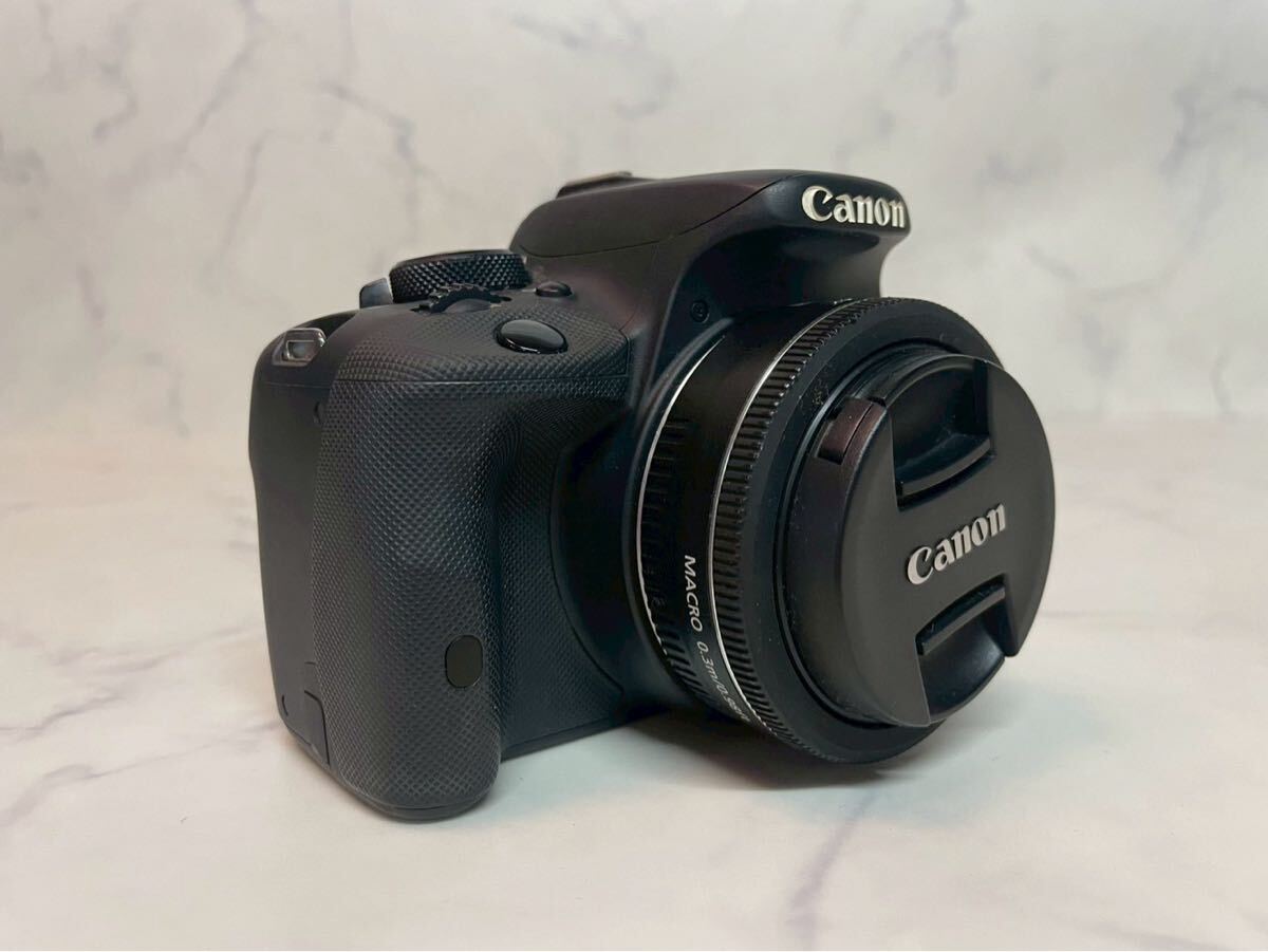 Canon キャノン EOS Kiss X7 デジタル一眼レフカメラ キャノン製 EF40mm F2.8 STM 単焦点レンズ セット 通電動作確認済み バッテリー２個