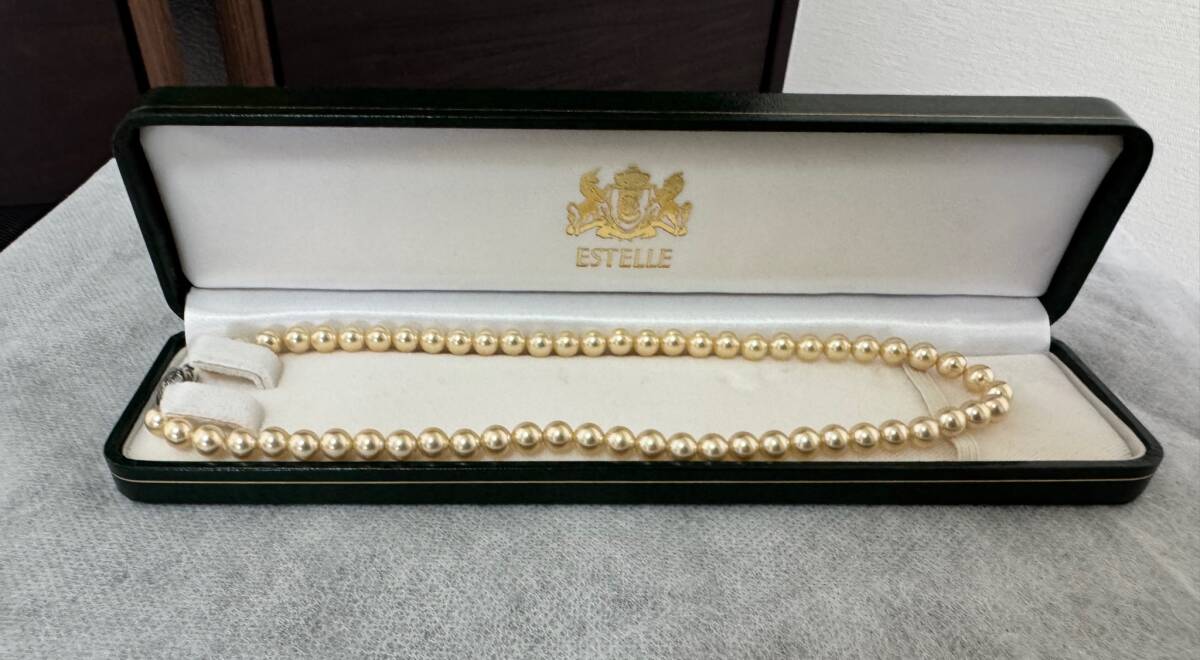 パール　シルバー金具　6〜6.5mm？　ケース付き　天然　装飾品　SILVER