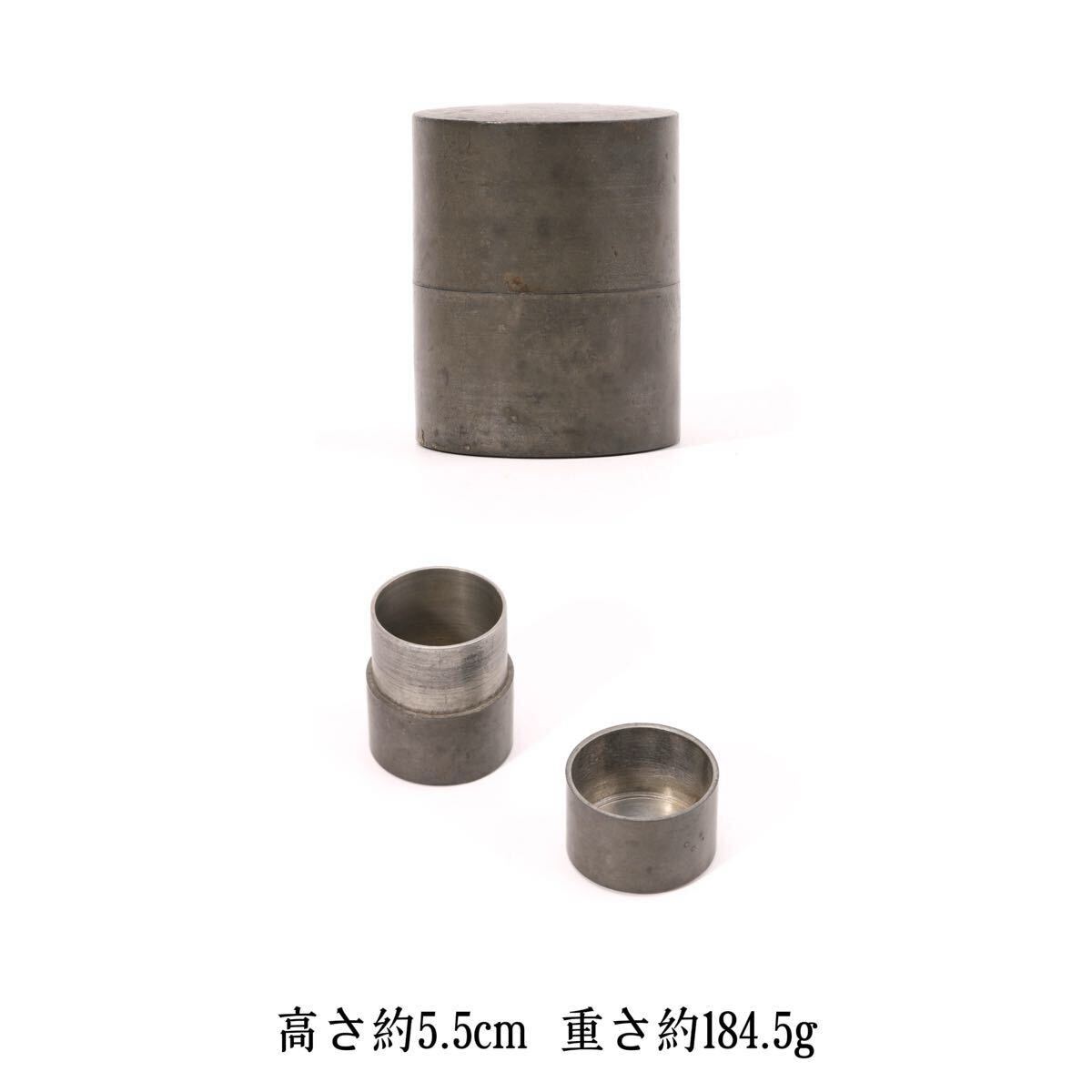 古錫 茶入 茶筒 錫製 茶道具 煎茶道具 金属工芸 唐物 時代物 