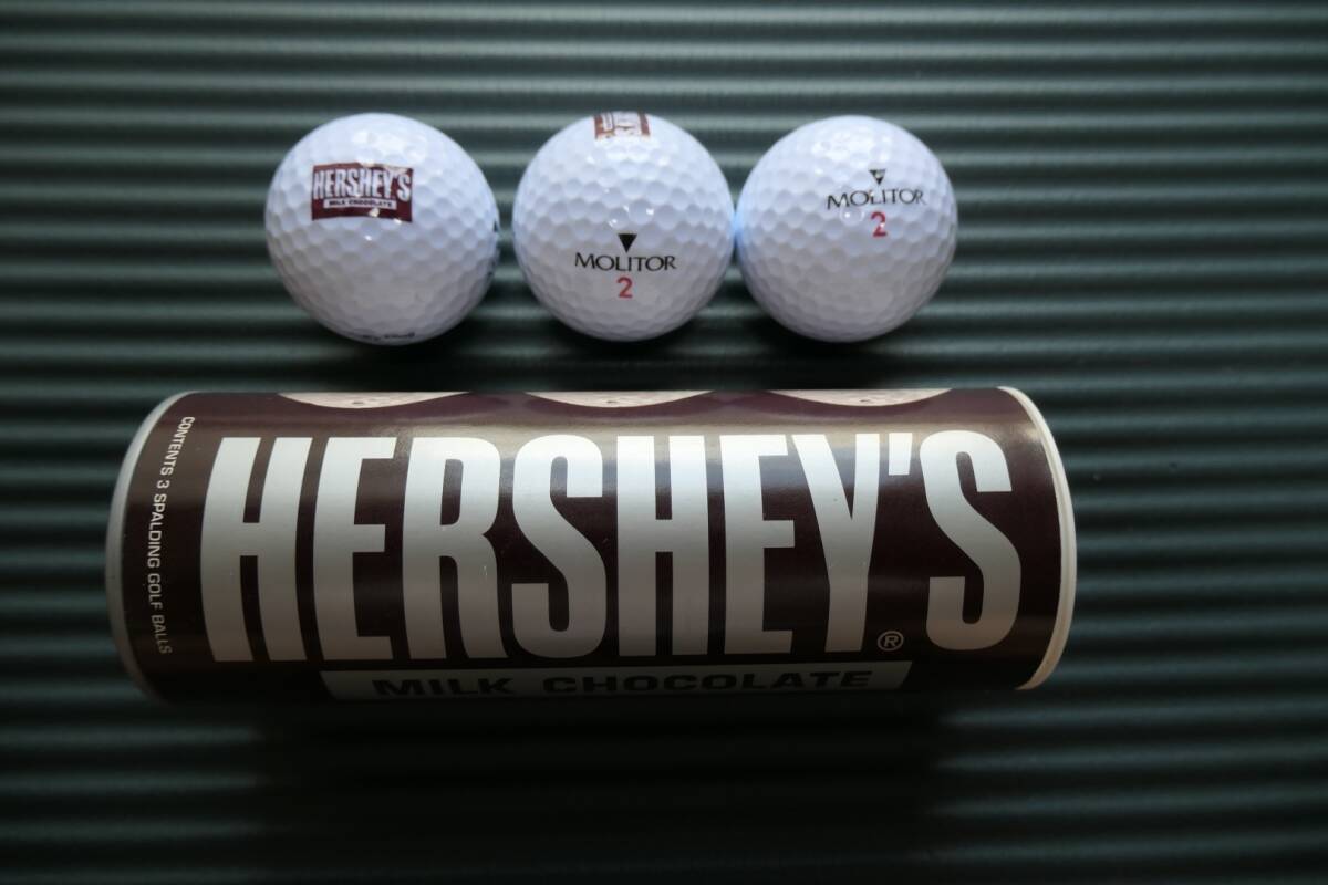 ★激レア★ゴルフボール3個　Hershey's　ハーシーズ　SPALDING　スポールディング