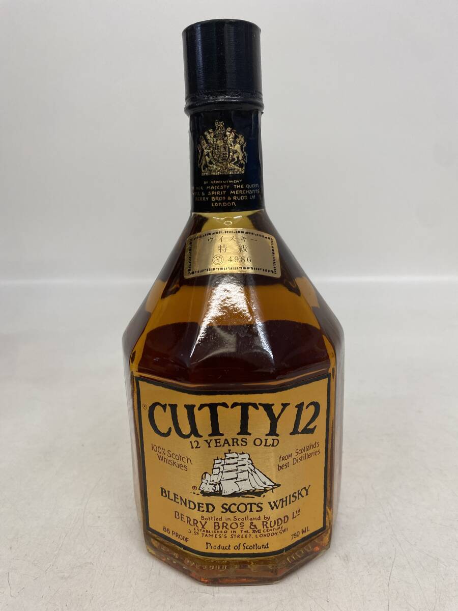 J110/CUTTY 12 カティサーク 12年 スコッチ ウイスキー 特級 750ml 43% 未開栓