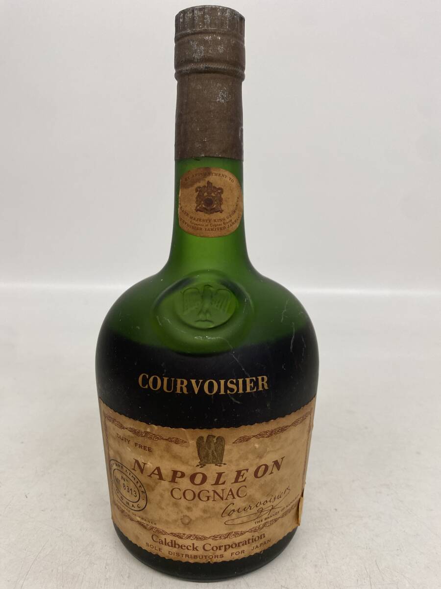 B249/1円〜 COURVOISIER NAPOLEON COGNAC クルボアジェ ナポレオン コニャック ブランデー 700ml 度数未記載 ラベル汚れあり 未開栓