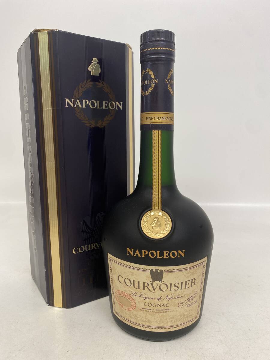 D194/1円〜 COURVOISIER NAPOLEON COGNAC クルボアジェ ナポレオン コニャック ブランデー 1000ml 40％ 箱付 未開栓