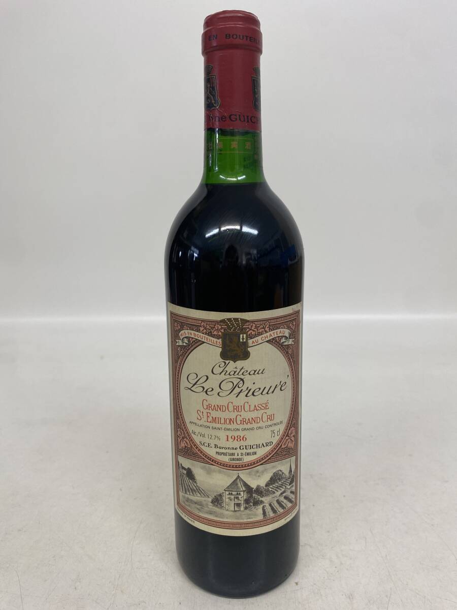 N93/Chateau Le Prieure シャトー ル プリューレ プリウレ サンテミリオン GRAND CRU CLASSE 1986年 フランス ワイン 750ml 12.7% 未開栓