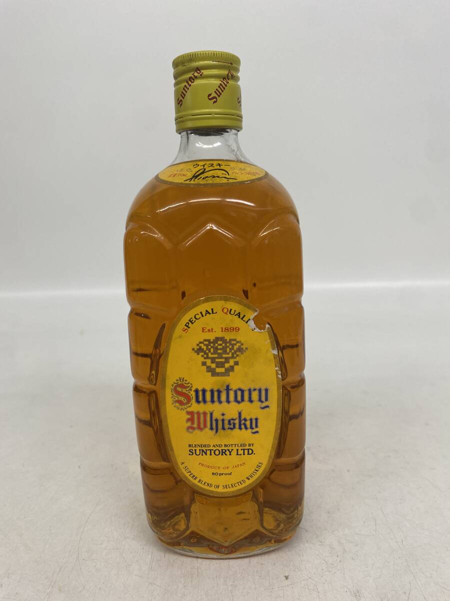N99/SUNTORY サントリー 角瓶 ウイスキー ジャパニーズ 700ml 40％ ラベル破れあり 未開栓