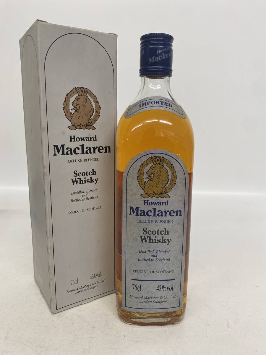 R78/Howard Maclaren ハワード マクラレーン デラックス ブレンド スコッチ ウイスキー 750ml 43% 箱汚れあり 未開栓