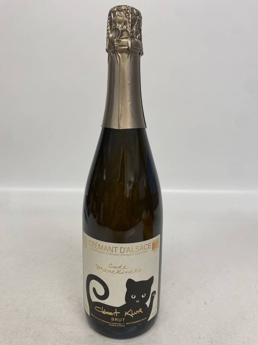 R81/clement klur クレマン・クリュール クレマン・ダルザス キュヴェ・マネキネコ フランス スパークリングワイン 750ml 12.5％ 未開栓