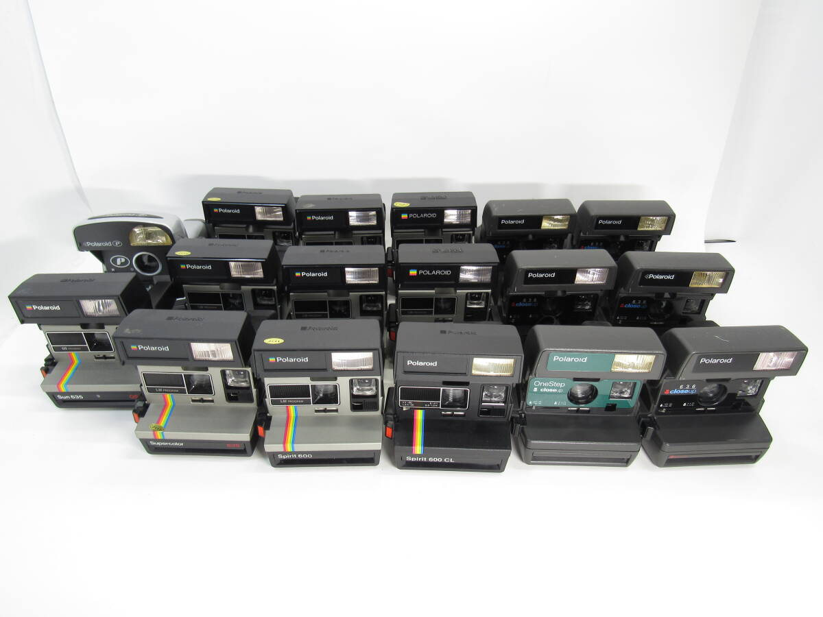 T-3937[同梱不可] POLAROID カメラ 17点まとめセット Supercolor 635 Spirit 600 他 ポラロイド インスタント ジャンク