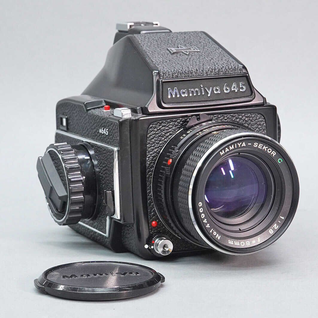 【98】MAMIYA 645　アイレベル付き　マミヤセコール　80mm　F2.8レンズ付き