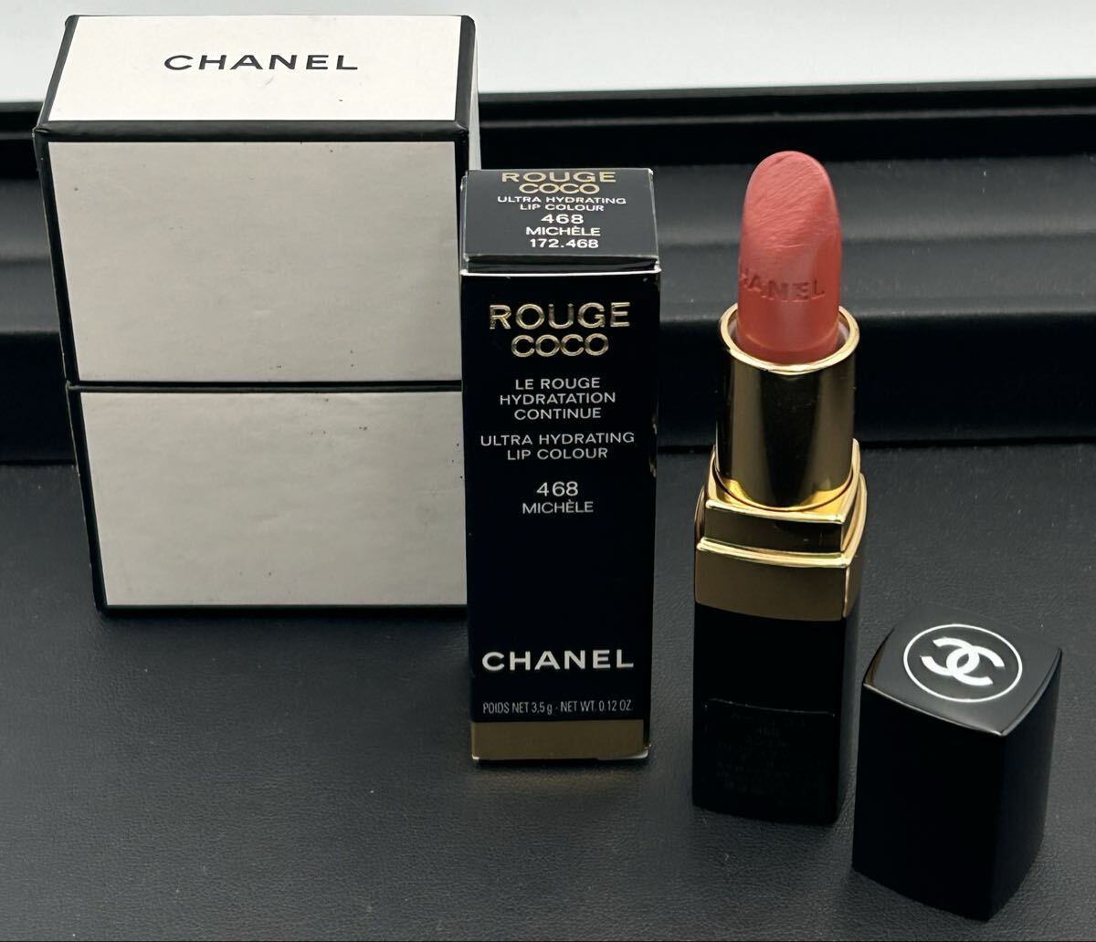 【2845】 CHANEL ルージュ ココ　468 ミシェル　リップスティック シャネル 口紅 コスメ　残量9割　現状品　（m.r6.1）