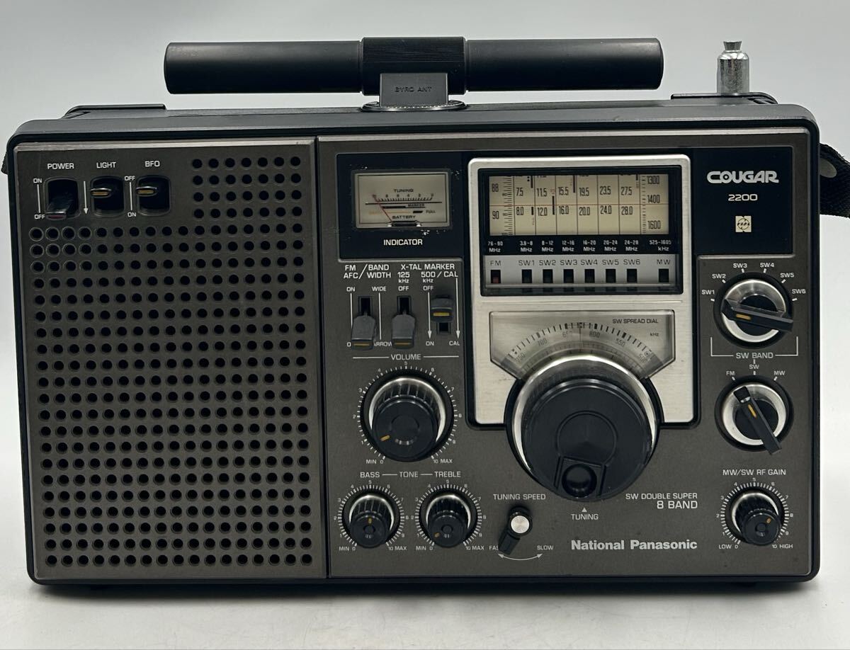 【2860】 通電確認済　National RF-2200 COUGAR クーガー パナソニック 当時物　レア　（a6.10）