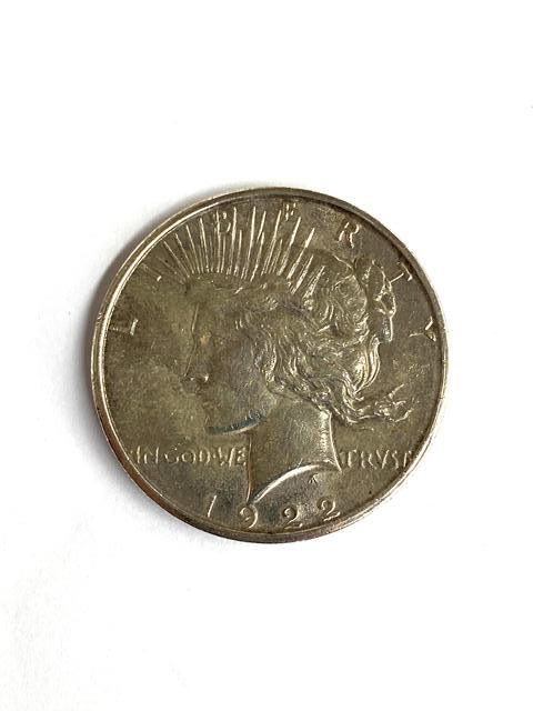 【9000円～】 1922年 アメリカ ピースダラー銀貨 1ドル銀貨 SV900 シルバー コイン 硬貨 貨幣 