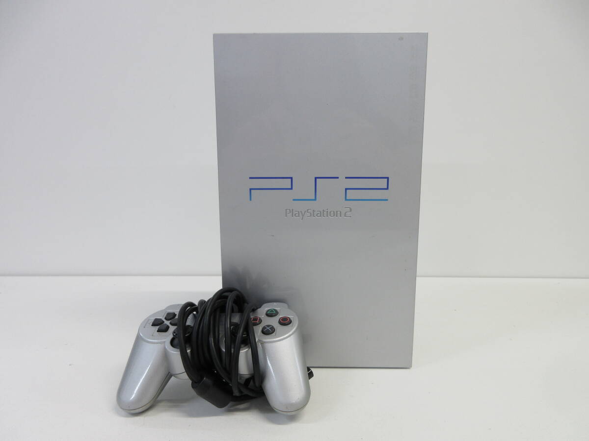 中古 ゲーム機 SONY PS2 PlayStation 2 SCPH-39000 ソニー プレイステーション プレステ ※通電のみ確認済 ／V