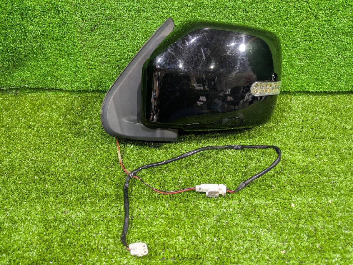 ジムニー　JB23W　左サイドミラー　ドアミラー　2カプラー 7ピン 2ピン　ウインカー付　社外？　TOKAIRIKA 566860　中古品(SP818-5-8-6)