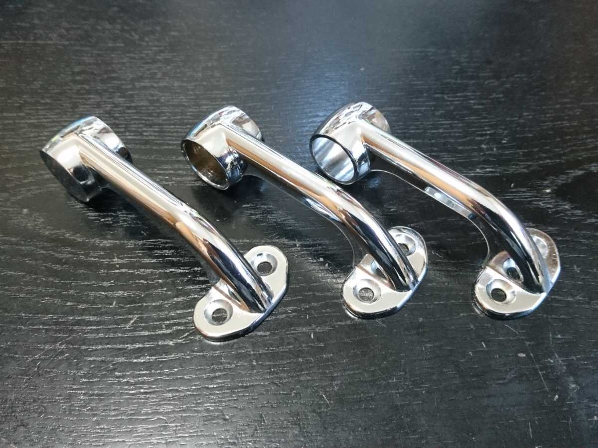 希少【メッキ首長メタルブラケット】トラック野郎 レトロ デコトラ デッキメタル 昭和自工 みちのく