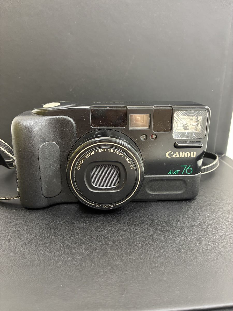 1円〜　 Canon キャノン コンパクトフィルムカメラ　 Autoboy ZOOM 76 Ai AF 76 動作未確認　ストラップ　ケース付
