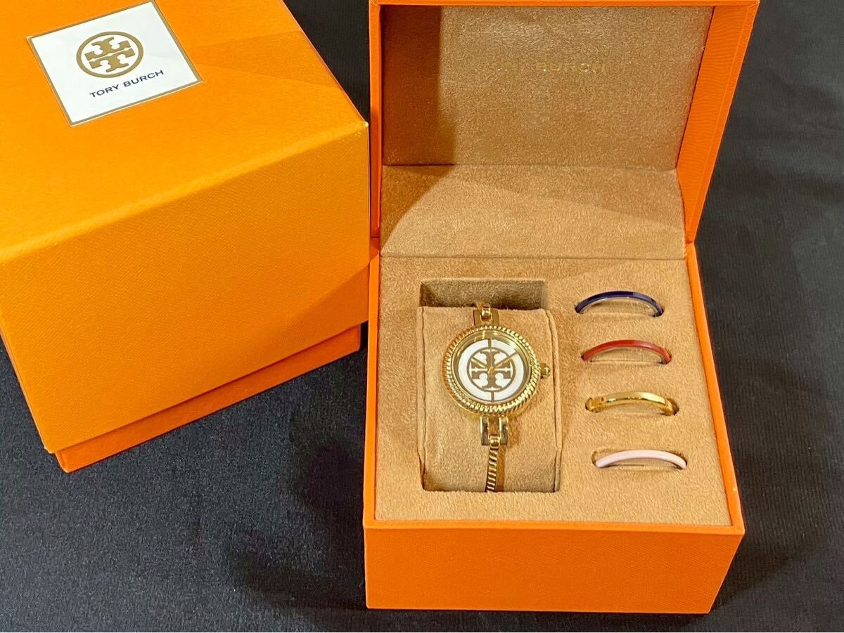 大島2206 トリーバーチ 腕時計 TBW4029 レディース REVA BANGLE 美品