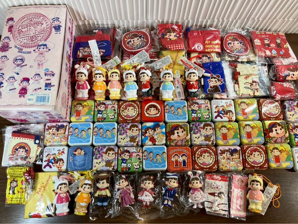 大島2210 ペコちゃん まとめ ファンシーショップ プリティペコちゃん 缶ケース 希少 バンダナ