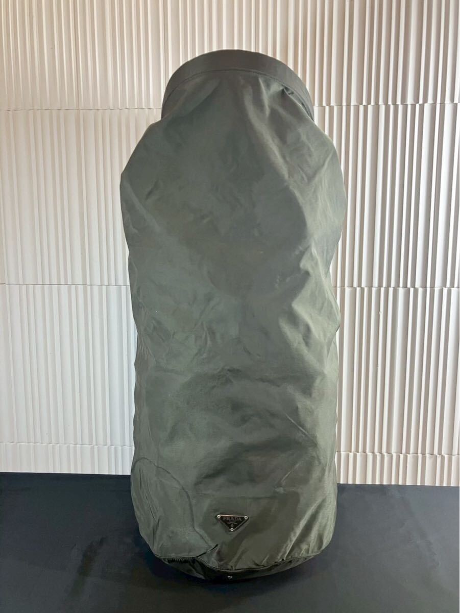 不村2203 PRADA プラダ ドラム型 ショルダーバッグ ナイロン 三角ロゴ