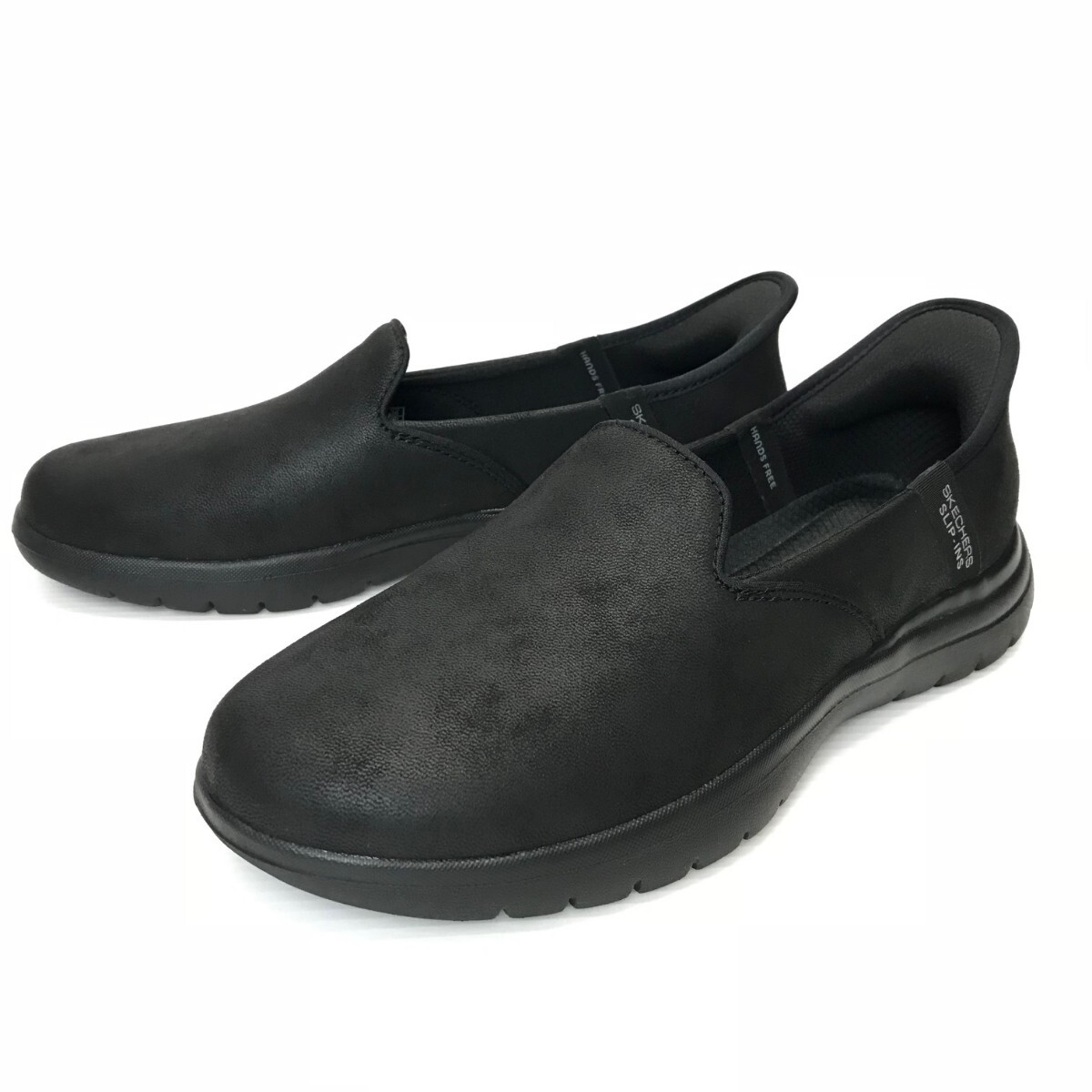 美品☆SKECHERS スケッチャーズ/スリップインズ /ON-THE-GO FLEX-CAPTIVATING/スニーカー/136544/定価:12,650円/size:UK4(24/黒/レディース