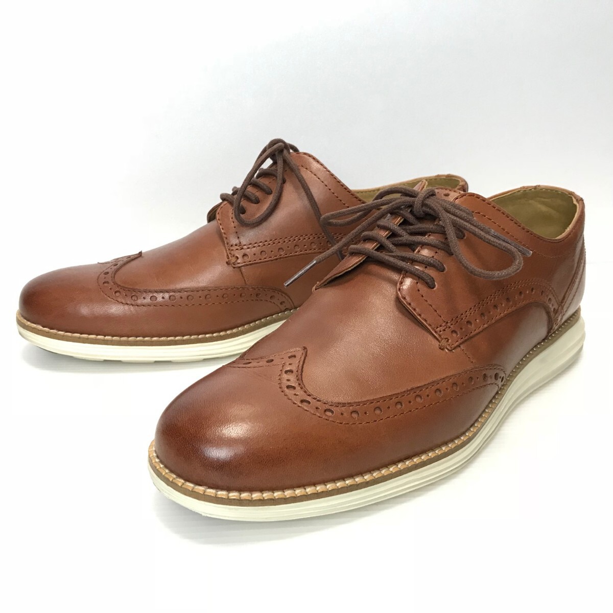 美品☆COLE HAAN コールハーン/オリジナルグランド ウィングチップ オックスフォード/シューズ/「C26471」/size:9.5(27.5cm)/定価:50,600円