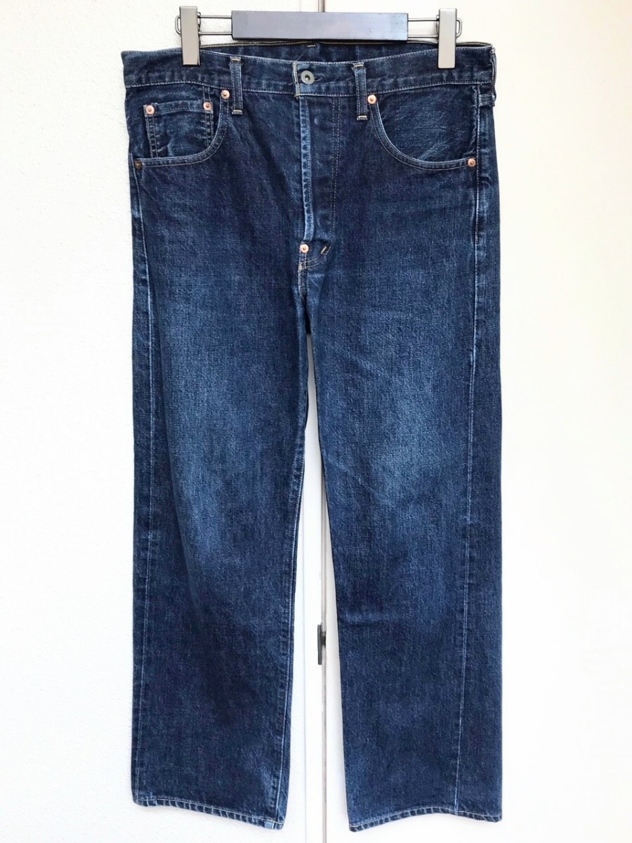 Levi’s リーバイス ☆ 90s 702XX 日本製 ビッグE デニム ジーンズ/W33 1930's 501XX復刻モデル シンチバック 赤耳 /ボタン裏J22