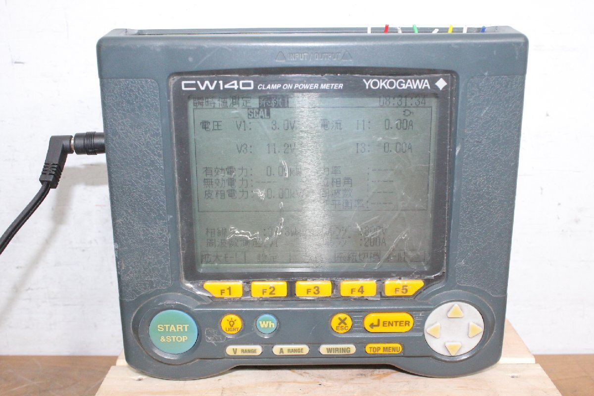 ☆【1W0604-14】 YOKOGAWA 横河電機 クランプオンパワーメーター CW140 クランプ電力計 ジャンク
