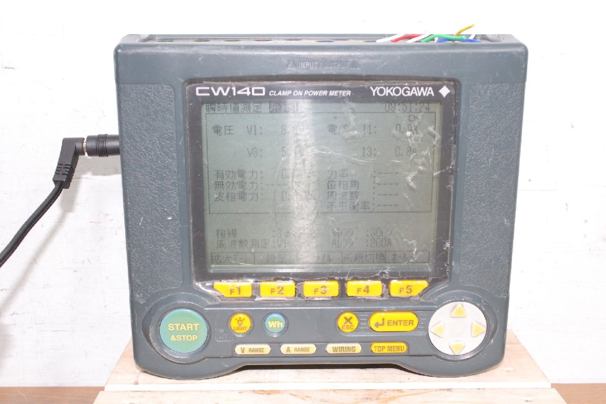 ☆【1W0604-15】 YOKOGAWA 横河電機 クランプオンパワーメーター CW140 ② クランプ電力計 ジャンク