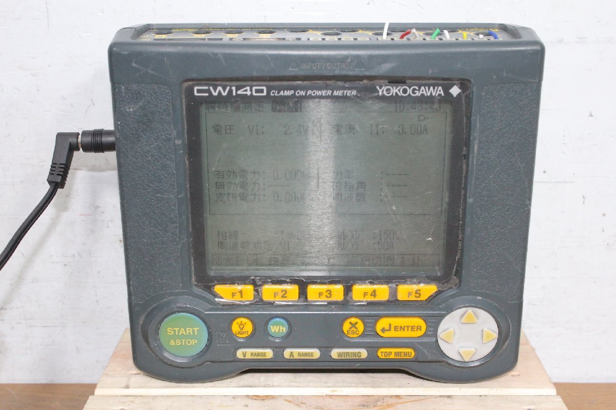 ☆【1W0604-16】 YOKOGAWA 横河電機 クランプオンパワーメーター CW140 ③ クランプ電力計 ジャンク