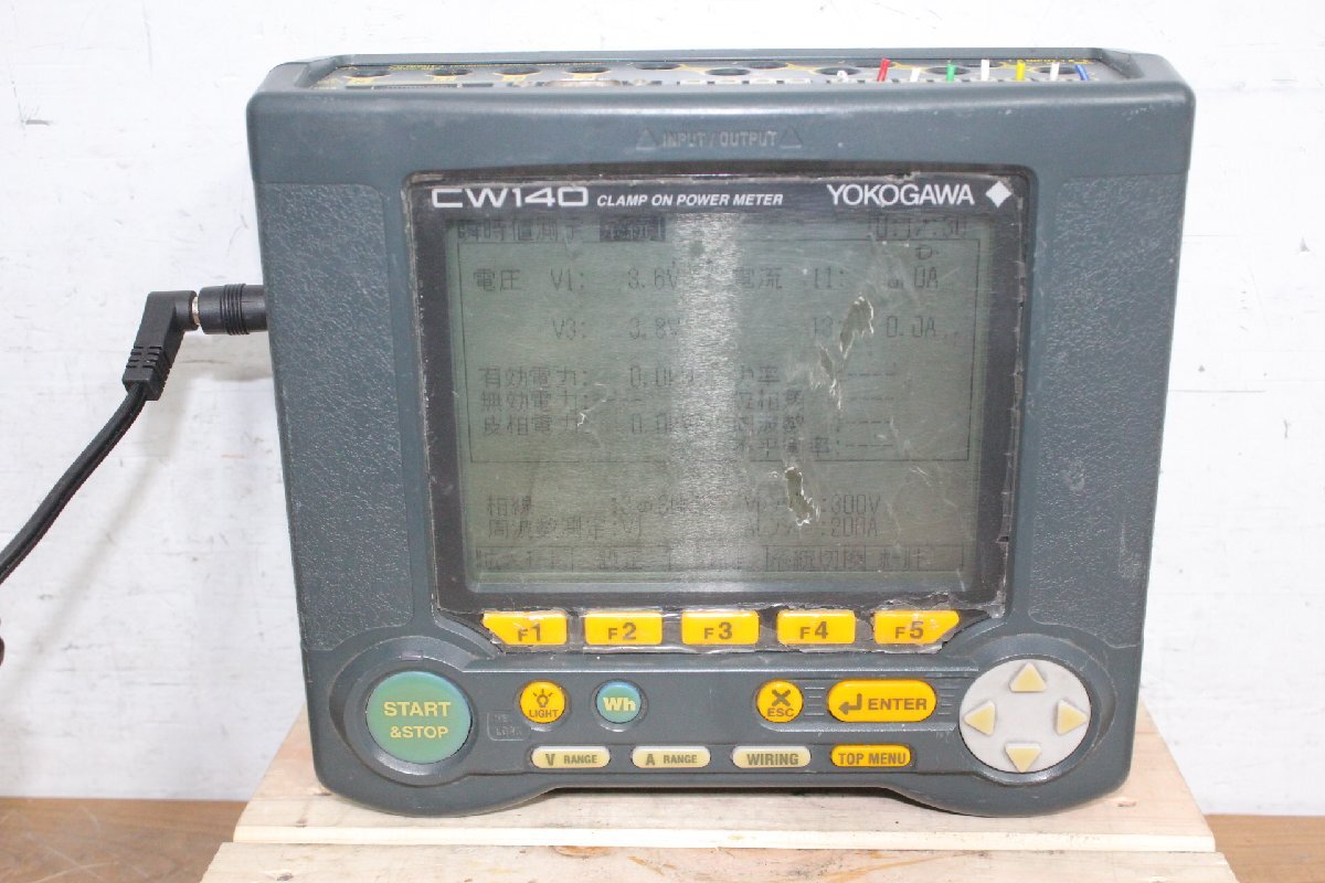 ☆【1W0604-18】 YOKOGAWA 横河電機 クランプオンパワーメーター CW140 ⑤ クランプ電力計 ジャンク