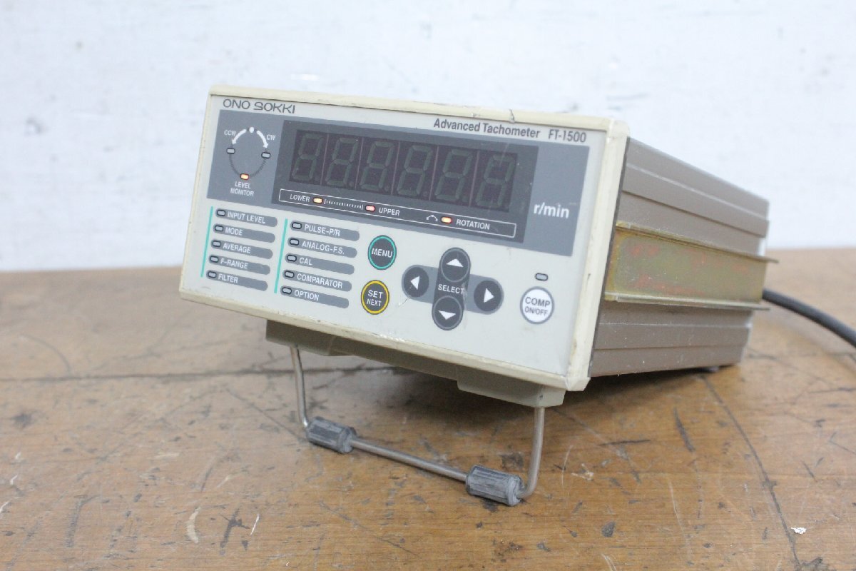 ☆【1W0604-11】 ONO SOKKI 小野測器 アドバンストタコメーター FT-1500 100V ジャンク