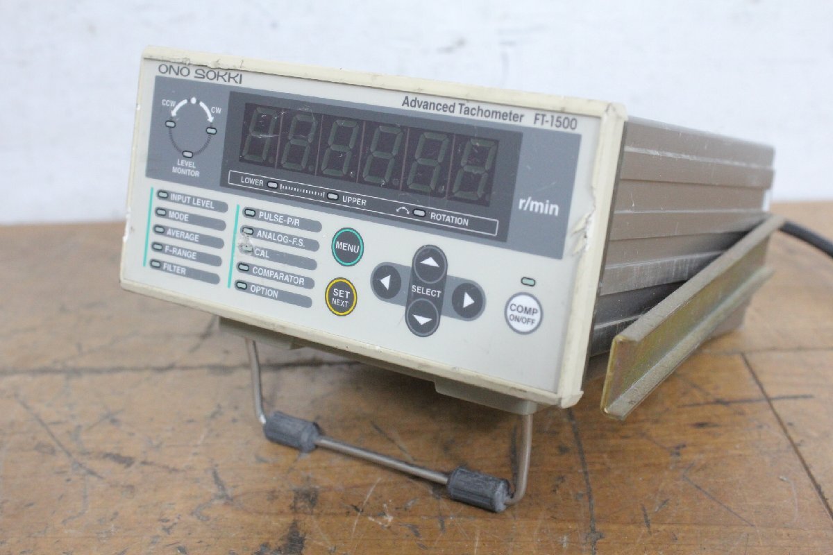 ☆【1W0604-13】 ONO SOKKI 小野測器 アドバンストタコメーター FT-1500 ③ 100V ジャンク