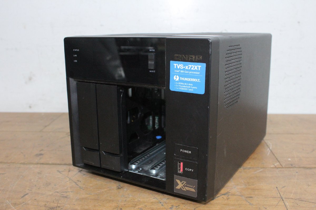 ☆【1W0611-25】 QNAP キューナップ NASサーバ TVS-472XT 100V 4ベイ HDDなし ジャンク