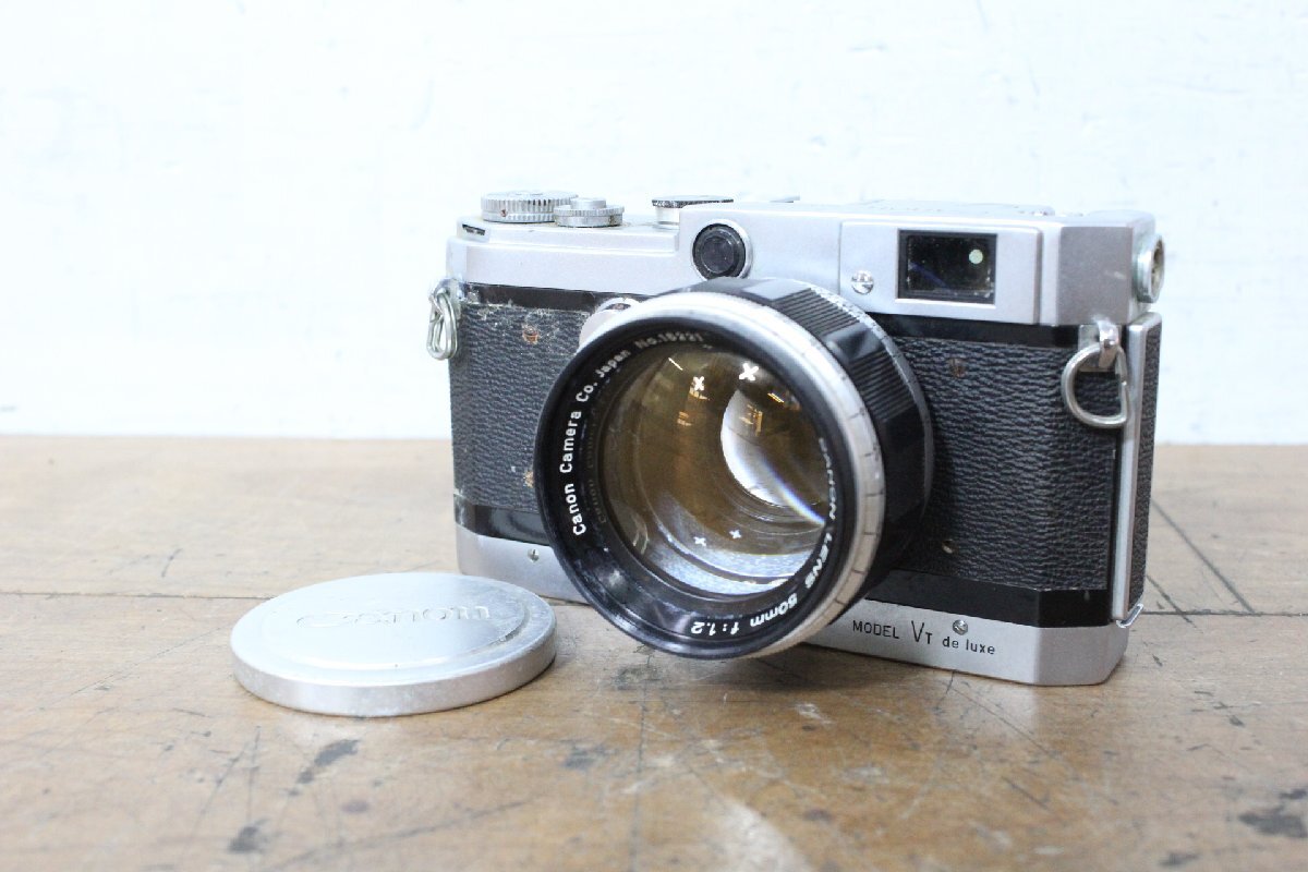 ☆【2F0611-13】 Canon キヤノン レンジファインダーカメラ フィルムカメラ VT de luxe 50mm f:1.2 ジャンク