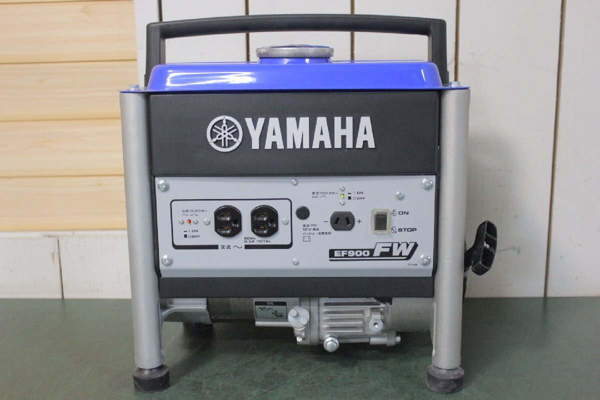 ☆【1Y】 YAMAHA ヤマハ エンジン式発電機 EF900FW ブルー ジャンク