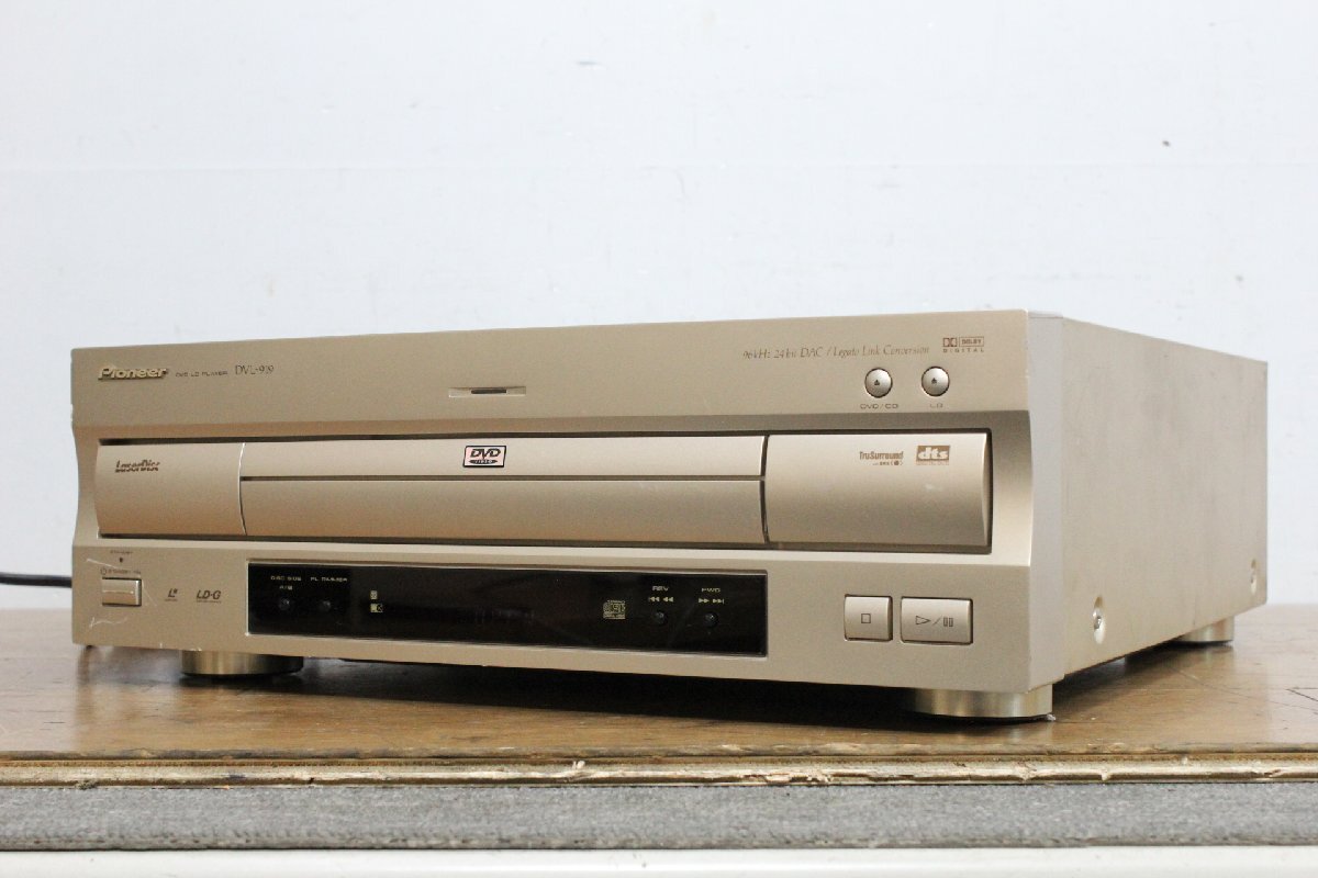 □【1Y】 Pioneer パイオニア レーザーディスクプレーヤー DVL-919 本体のみ DVD/CD/LD LDデッキ ジャンク